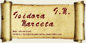 Isidora Marčeta vizit kartica